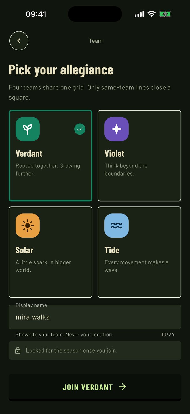 Choosing a team: Verdant, Violet, Solar or Tide